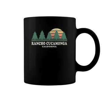 Rancho Cucamonga Ca Vintage Throwback Tee Retro 70'S Design Coffee Mug | Mazezy