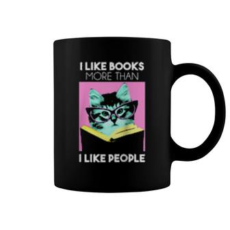 Reading Kitty I Like Books Coffee Mug | Mazezy