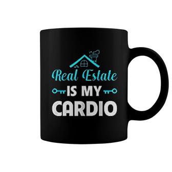 Real Estate Is My Cardio Funny Realtor Coffee Mug | Mazezy