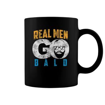 Real Men Go Bald Funny Shaven Heads Gift Coffee Mug | Mazezy