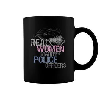 Real Women Marry Police Officers Husband Wife Coffee Mug | Mazezy