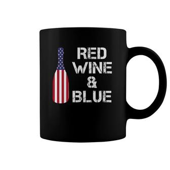 Red Wine Blue Loves 4Th Of July Patriotic National Coffee Mug | Mazezy