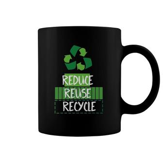 Reduce, Reuse, Recycle Environmental Care Design Coffee Mug | Mazezy