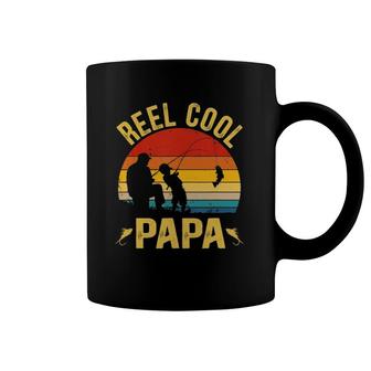 Reel Cool Papa Funny Fishing Father's Day Coffee Mug | Mazezy