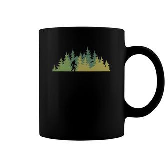 Reflection Forest Trees Sasquatch Conspiracy Yeti Bigfoot Coffee Mug | Mazezy