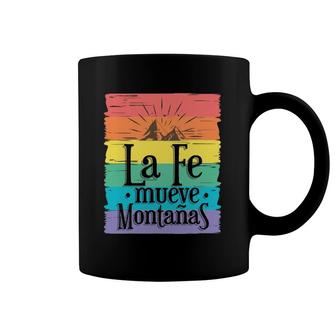 Regalo Cristiano En Espanol La Fe Mueve Montanas Coffee Mug | Mazezy