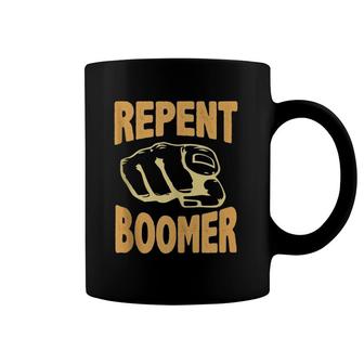 Repent Boomer Funny Meme Coffee Mug | Mazezy