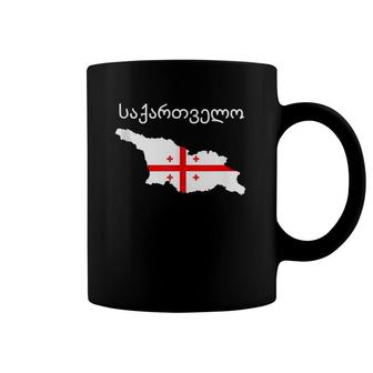 Republic Of Georgia Flag Georgian Roots Gift Coffee Mug | Mazezy