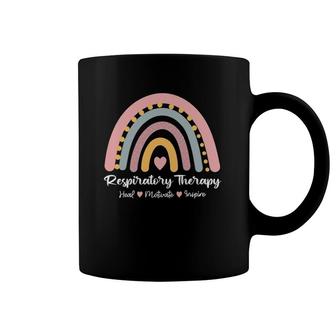 Respiratory Therapy Rt Care Week Rainbow Cute Rrt Coffee Mug | Mazezy