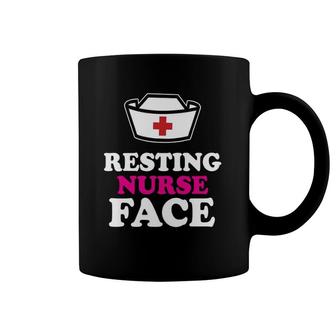 Resting Nurse Face Funny & Snarky Coffee Mug | Mazezy