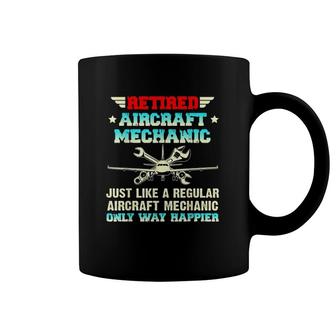 Retired Aircraft Mechanic Regular Aircraft Mechanic Gifts Coffee Mug | Mazezy
