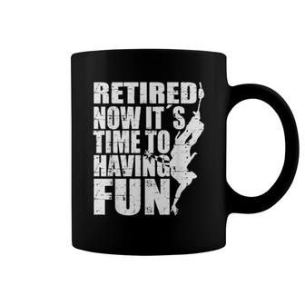 Retired Now It´S Time To Having Fun Bungee Jumping Coffee Mug | Mazezy