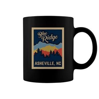 Retro Asheville, NC Blue Ridge Mountains Souvenir Gift Coffee Mug | Mazezy