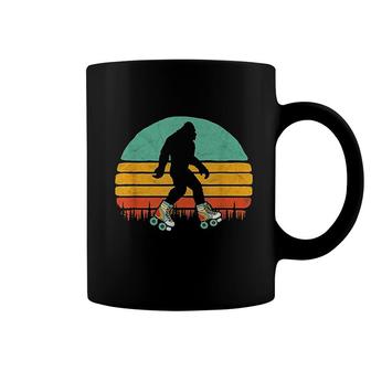 Retro Bigfoot Roller Skating Coffee Mug | Mazezy