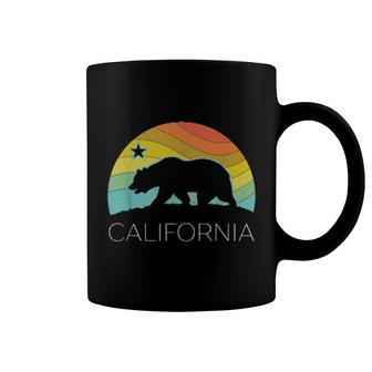 Retro California Bear Vintage Beach Cali Pride Surf 70S 80S Coffee Mug | Mazezy