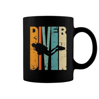 Retro Diving Vintage Diving Instructor Gift Scuba Diving Tank Top Coffee Mug | Mazezy