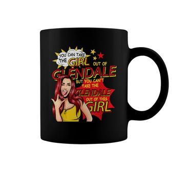 Retro Girl From Glendale Comic Style Glendale Girl Coffee Mug | Mazezy