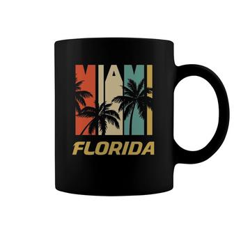 Retro Miami Florida Palm Trees Vacation Coffee Mug | Mazezy