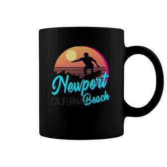 Retro Newport Beach California Coffee Mug | Mazezy