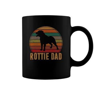 Retro Rottweiler Dad Gift Rott Dog Owner Pet Rottie Father Coffee Mug | Mazezy