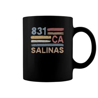 Retro Salinas Area Code 831 Residents State California Coffee Mug | Mazezy