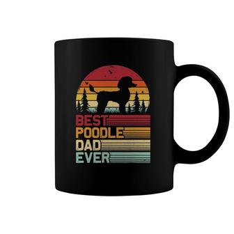 Retro Vintage Best Poodle Dad Ever Fathers Day Coffee Mug | Mazezy