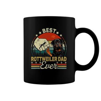 Retro Vintage Best Rottweiler Dad Ever Fathers Day Coffee Mug | Mazezy