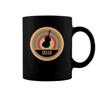 Retro Vintage Cello Gift For Cellists Pullover Coffee Mug | Mazezy