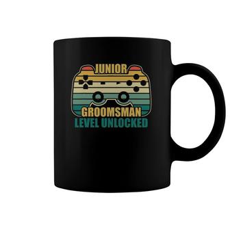 Retro Vintage Junior Groomsman Gaming Video Gamer Gift Coffee Mug | Mazezy