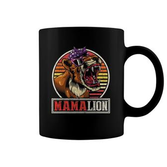 Retro Zoo Keeper Mommy Gift Jungle Animal Family Mama Lion Coffee Mug | Mazezy