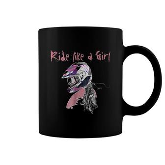 Ride Like A Girl Motocross Biker Coffee Mug | Mazezy
