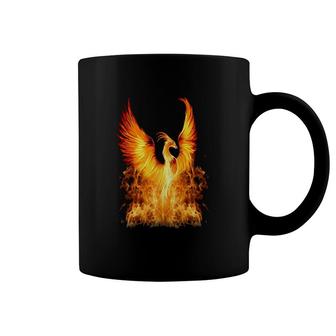 Rising Phoenix Fire Fenix Inspiration Motivation Gift Coffee Mug | Mazezy