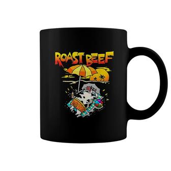 Roast Beef Cow On Beach Vacation Sun Coffee Mug | Mazezy