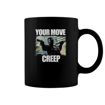 Robocop Your Move Creep Distressed Portrait Coffee Mug | Mazezy