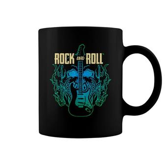 Rock And Roll Guitar Player Retro Rock & Roll Coffee Mug | Mazezy