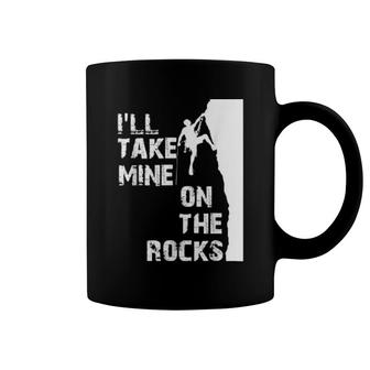 Rock Climbing On The Rocks Ice Drink Wall Climbing Coffee Mug | Mazezy