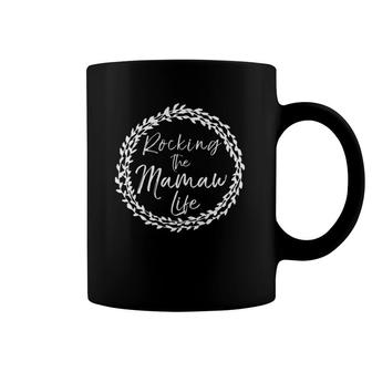 Rocking The Mamaw Life For Women Grandmother Gift Tee Coffee Mug | Mazezy UK