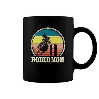 Rodeo Mom Barrel Racing Design Horse Riding Ladies Coffee Mug | Mazezy