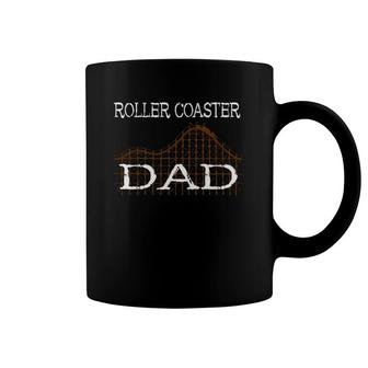 Roller Coaster Dad Amusement Theme Park Thrillseeker Papa Coffee Mug | Mazezy