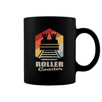 Rollercoaster Theme Park Vintage Roller Coaster Coffee Mug | Mazezy