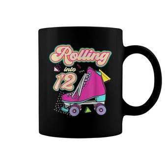 Rolling Into 12 Years Old Girl 12Th Birthday Roller Skate Coffee Mug | Seseable FR