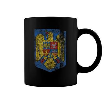 Romanian Coat Of Arms Romania Symbol Coffee Mug | Mazezy