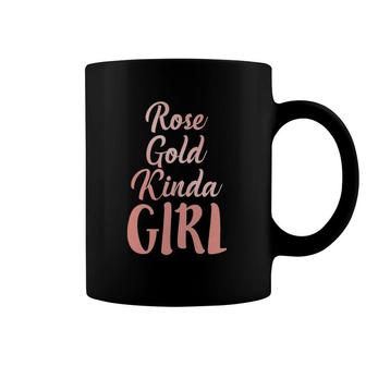 Rose Gold Kinda Girl Hair Color Trends Gift Coffee Mug | Mazezy