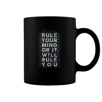 Rule Your Mind Or It Will Rule You Stoic Philosophy Thinking Coffee Mug | Mazezy