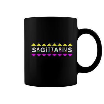 Sagittarius Zodiac Design 90s Style Coffee Mug | Mazezy