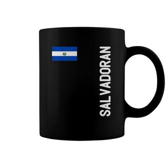Salvadoran Flag And El Salvador Roots Coffee Mug | Mazezy