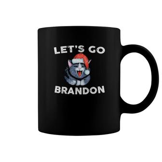 Santa Cat Let’S Go Brandon Tee Coffee Mug | Mazezy