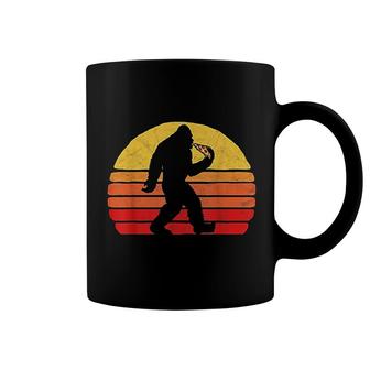 Sasquatch And Pizza Funny Eating Bigfoot Coffee Mug | Mazezy