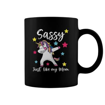 Sassy Just Like My Mom Unicorn Matching Mother Daughter Coffee Mug | Mazezy