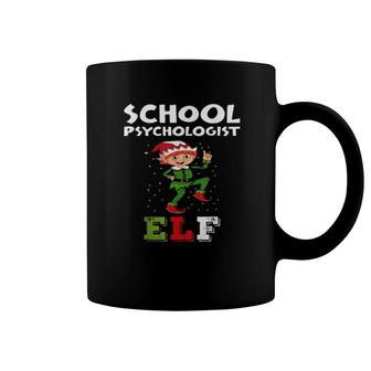 School Psychologist Elf Christmas Party Pajama Tee S Coffee Mug | Mazezy